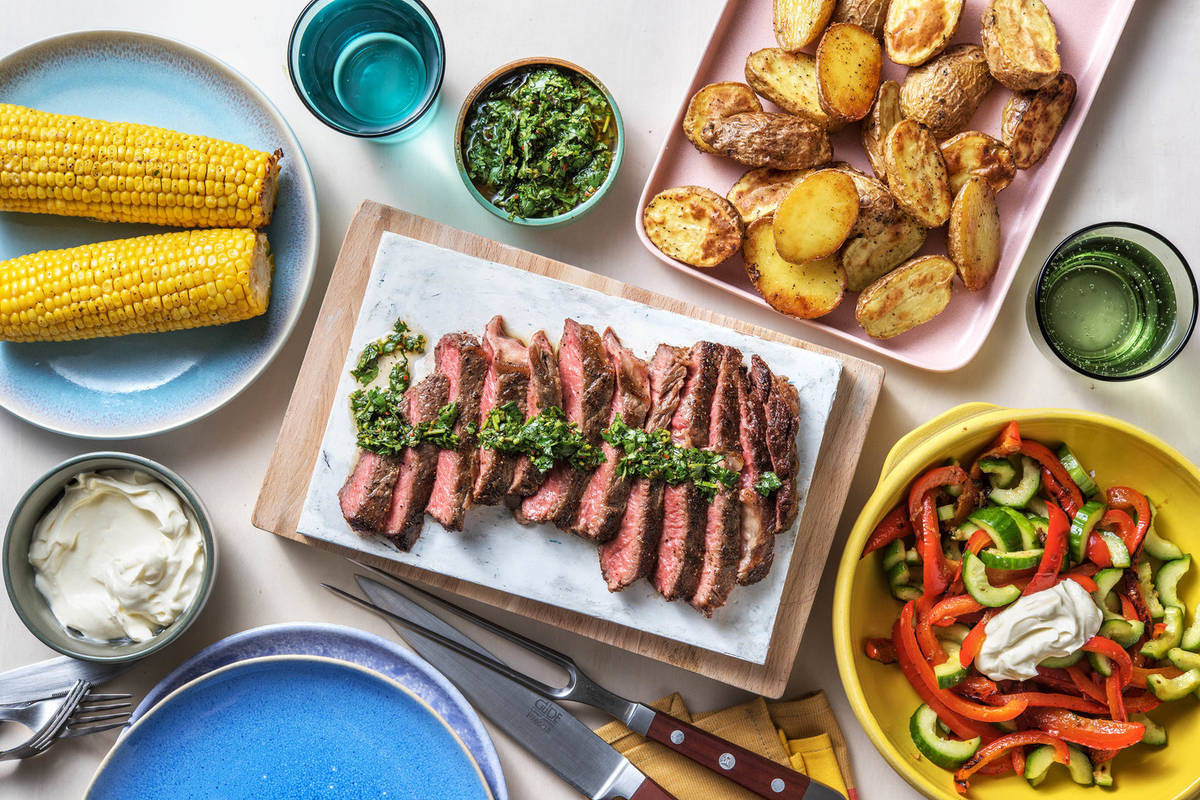 Faux-filet & sauce chimichurri maison