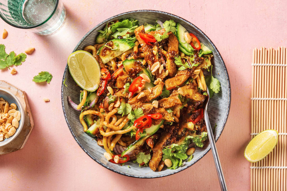 Salade thaï aux émincés végétariens