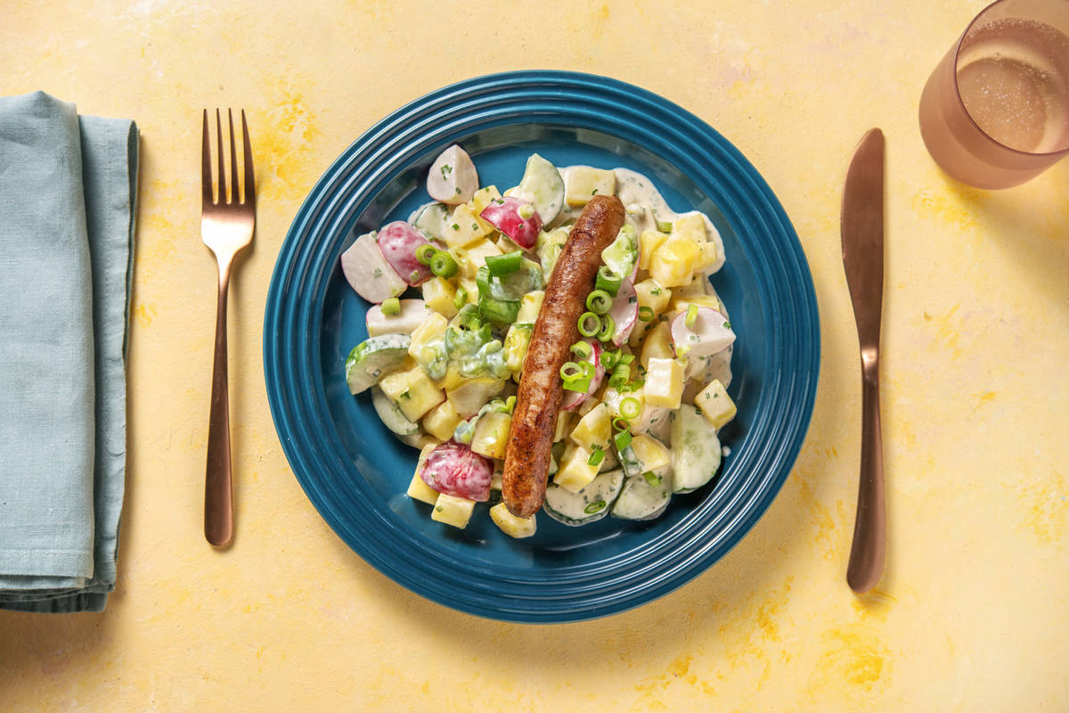 Thüringer Rostbratwurst mit Kartoffelsalat