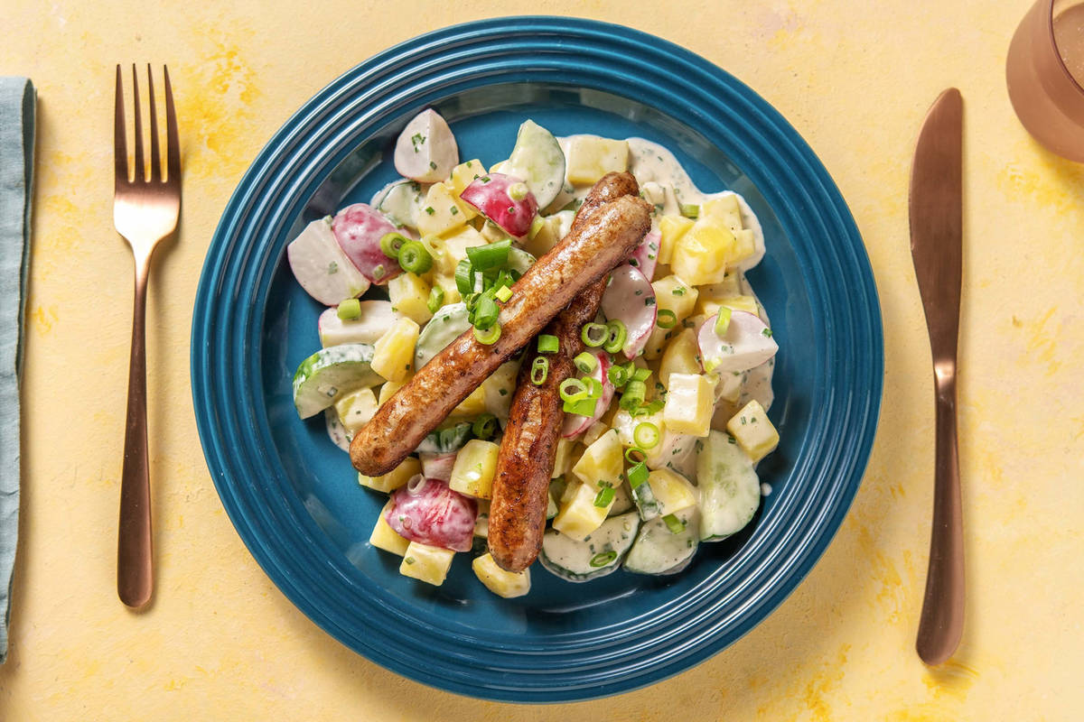 Thüringer Rostbratwurst mit Kartoffelsalat