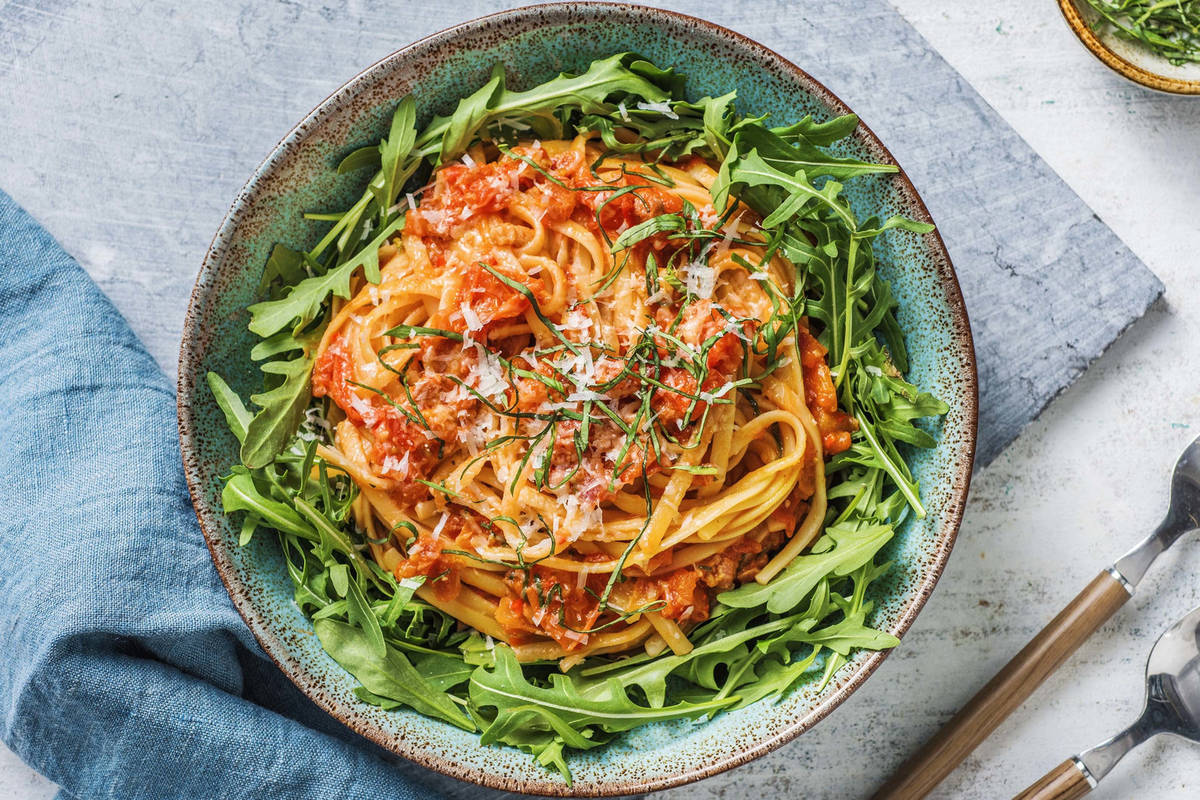 Linguine all'amatriciana