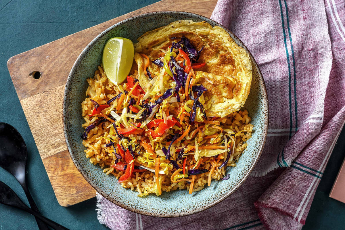 Duo de riz sautés aux épices balinaises