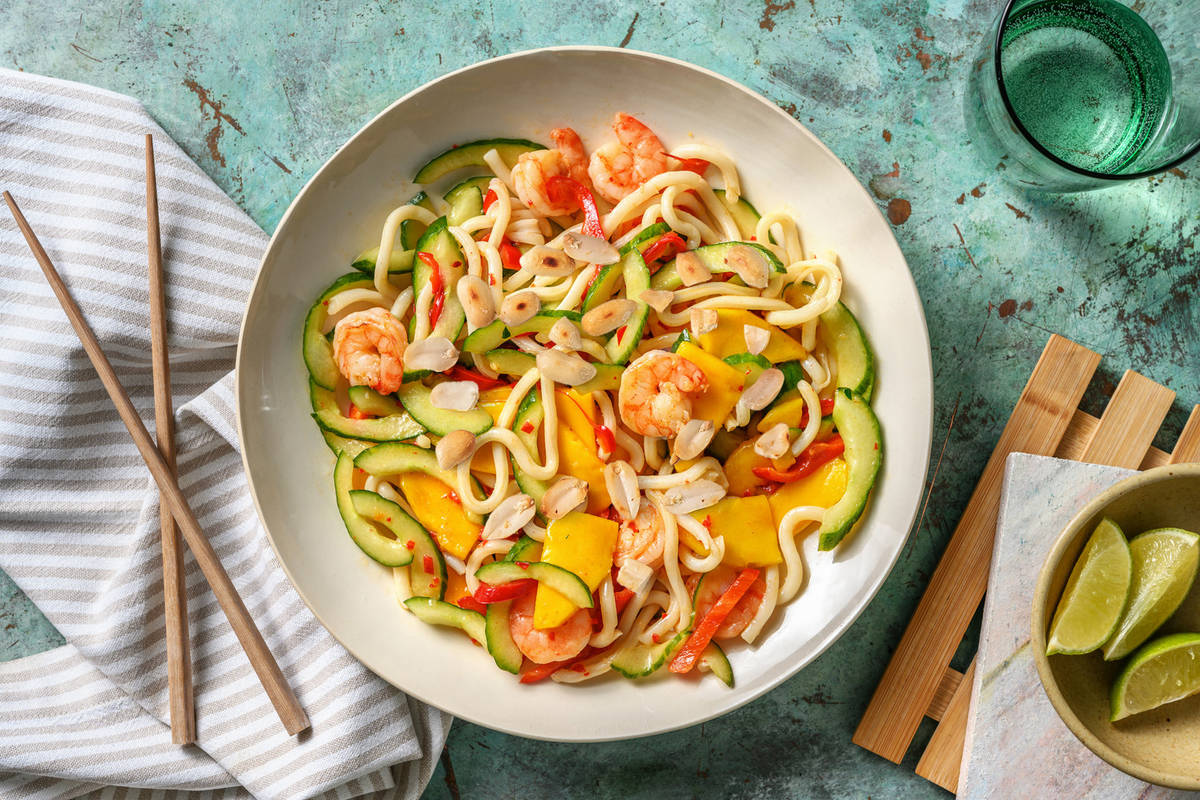 Salade épicée de crevettes & mangue