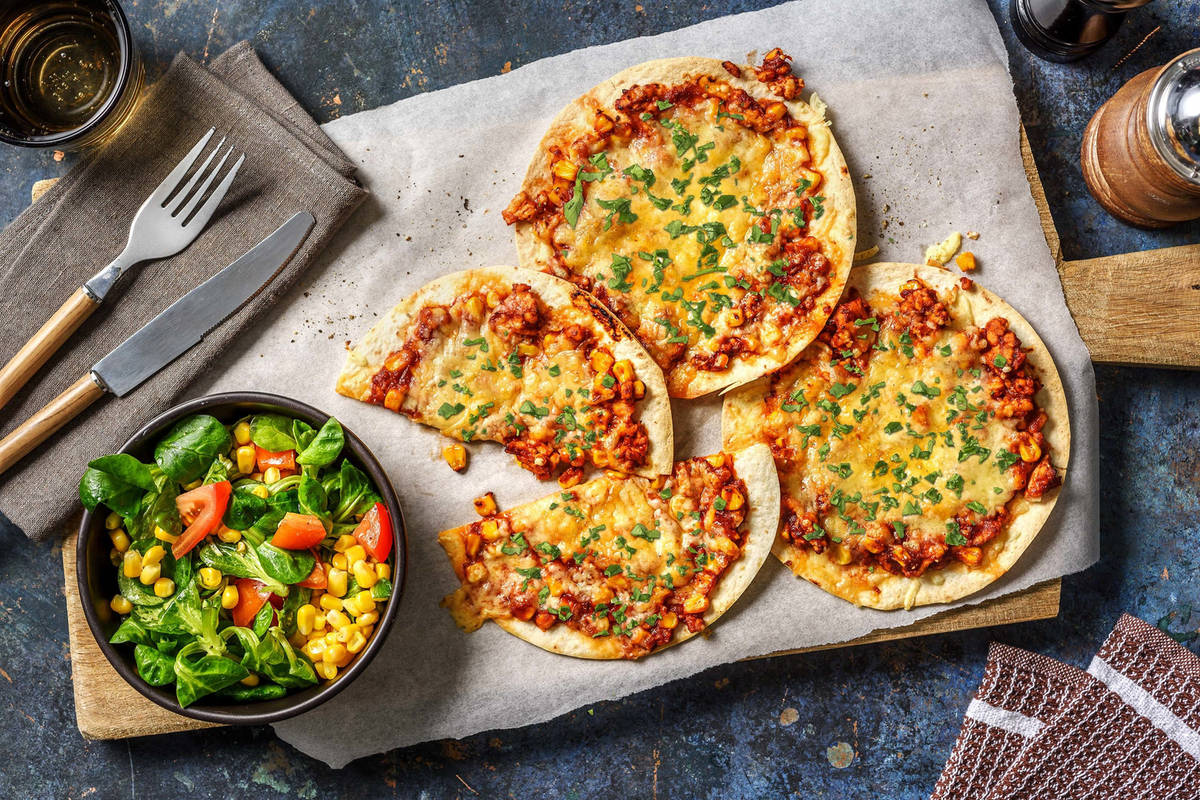 Not to use - Tostada de poulet au cheddar fondu