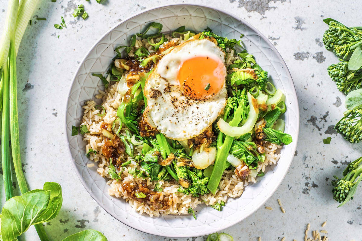 Légumes chinois et sauce asiatique