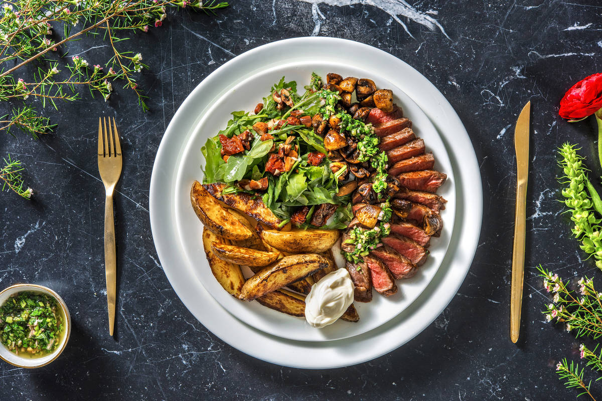 Bavette & sauce chimichurri