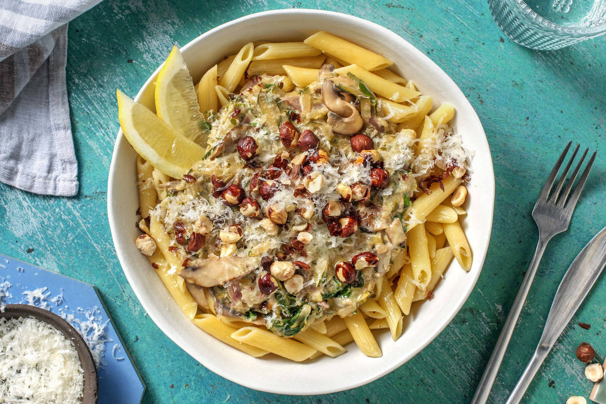 Krämig portobellopasta