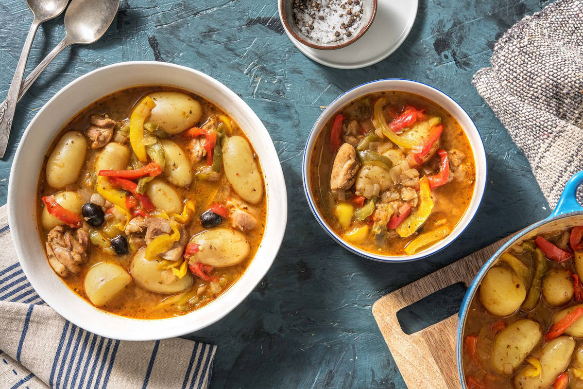 Mijoté de poulet à la méditerranéenne