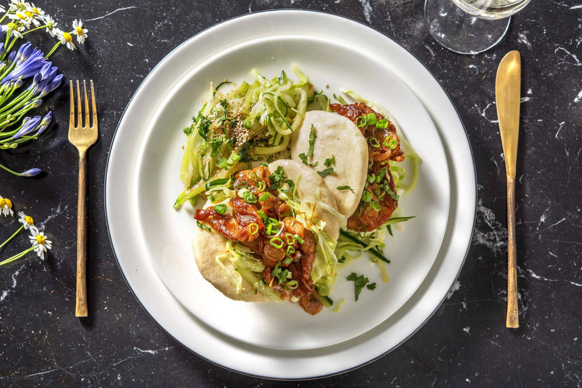 Bao au porc caramélisé & pak choï