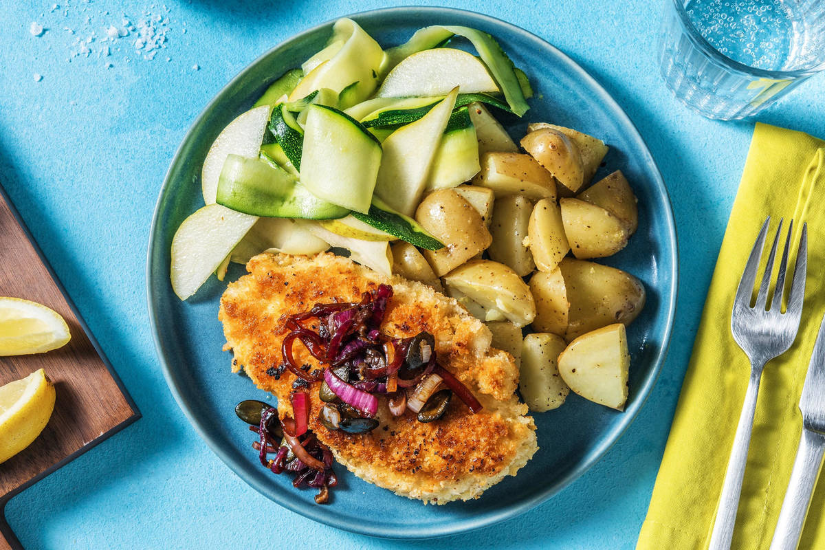 Hvidløgspaneret kylling