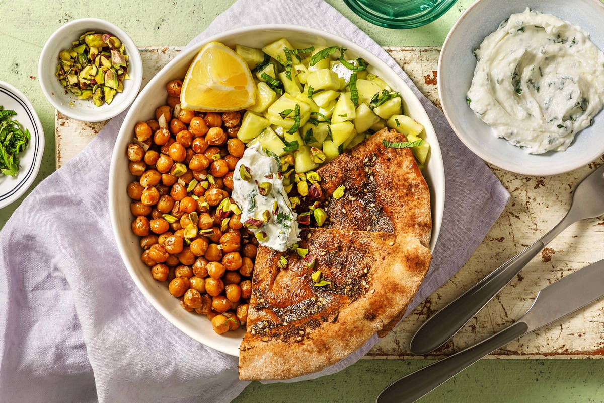 Man'ouché libanais & houmous