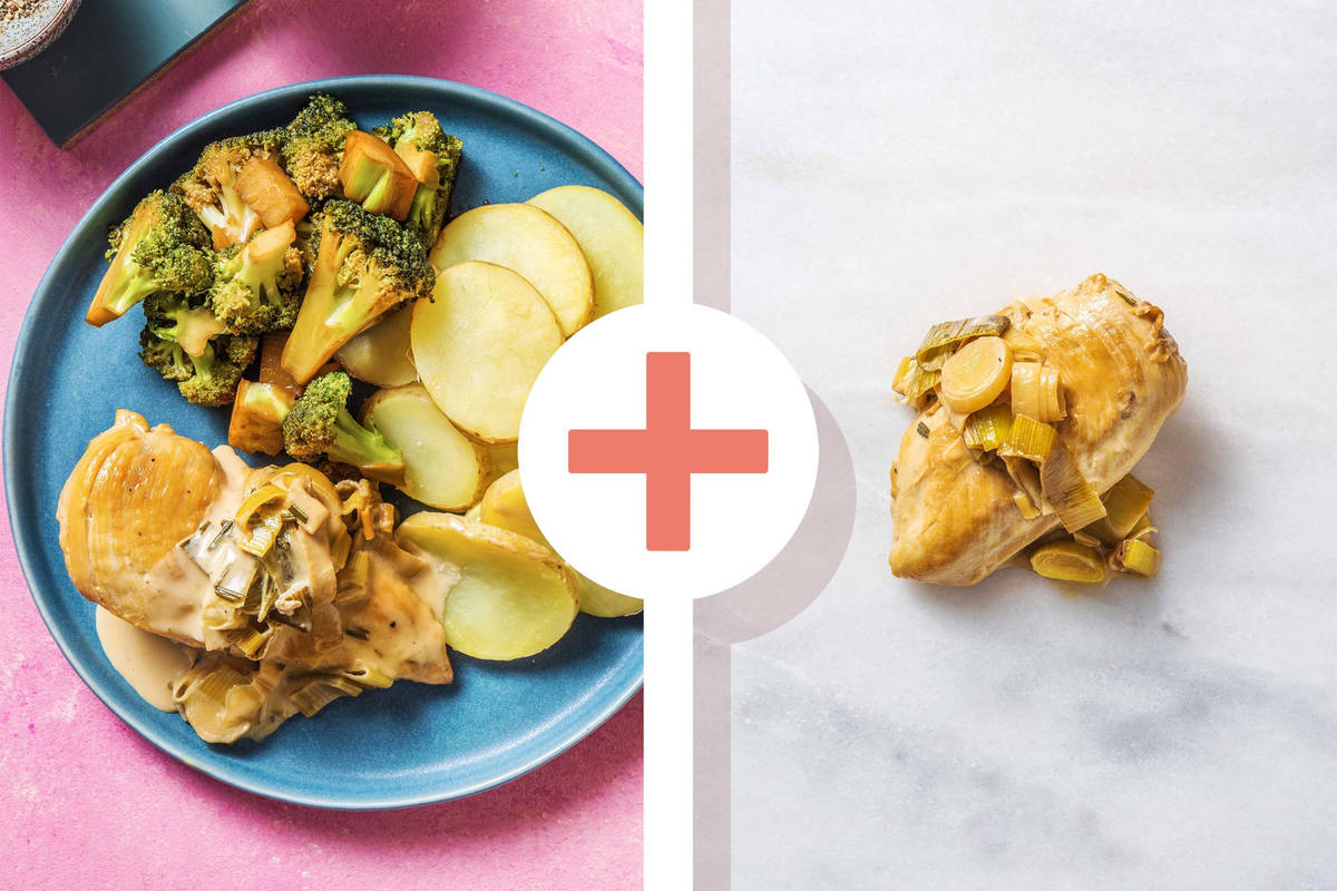 Double protein - Dubbele portie kipfilet in mosterd-roomsaus