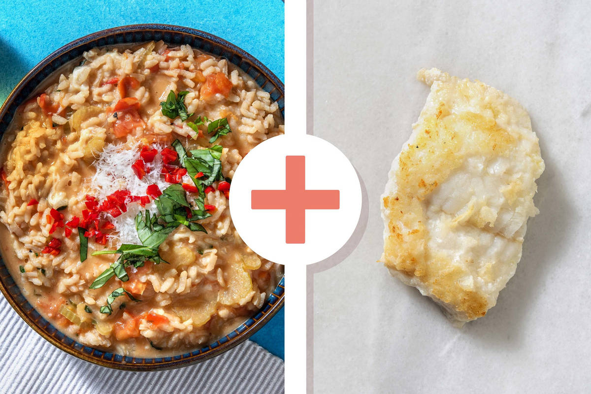 Risotto au filet de cabillaud