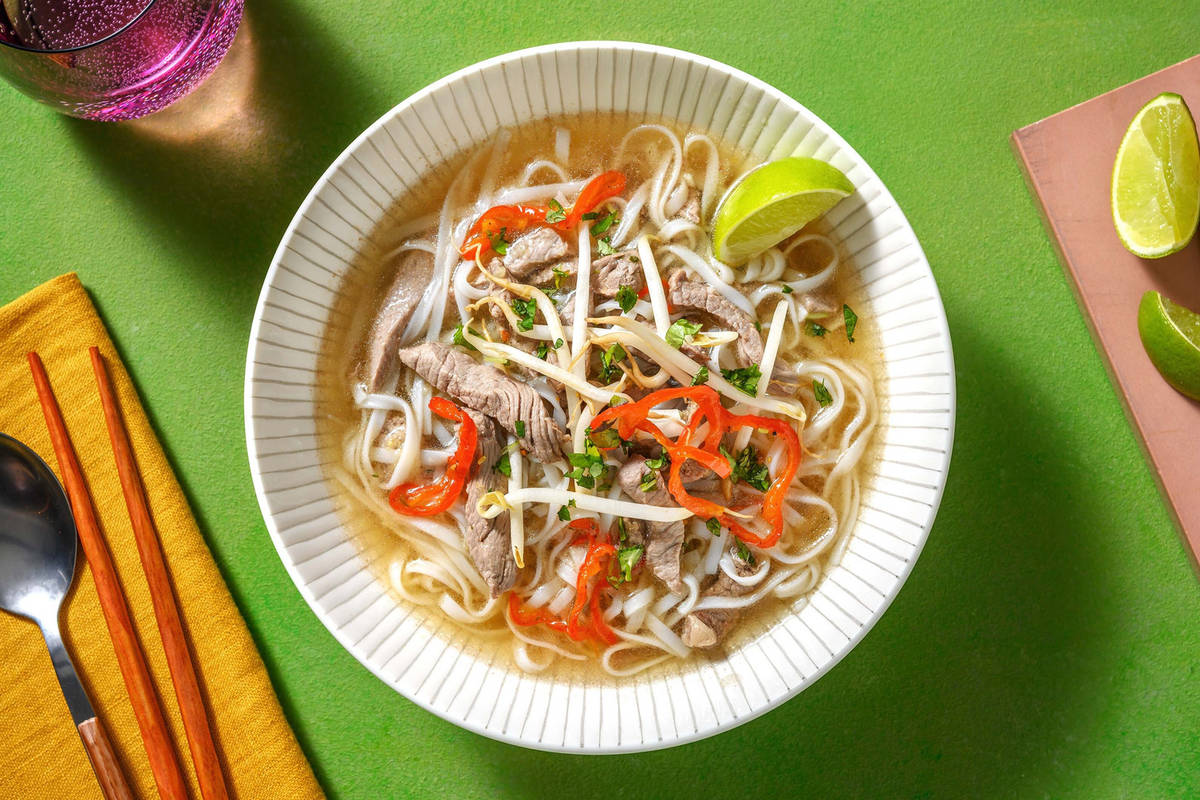 Phở vietnamien au boeuf & nouilles de riz