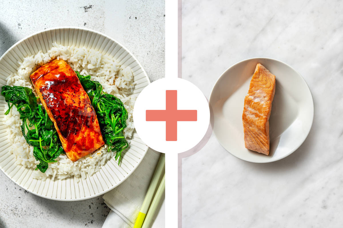 Salmone teriyaki e riso Jasmine