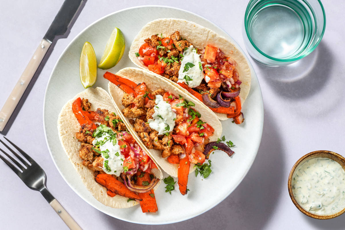 Fajitas 'de la fiesta' al ragù rapido di suino