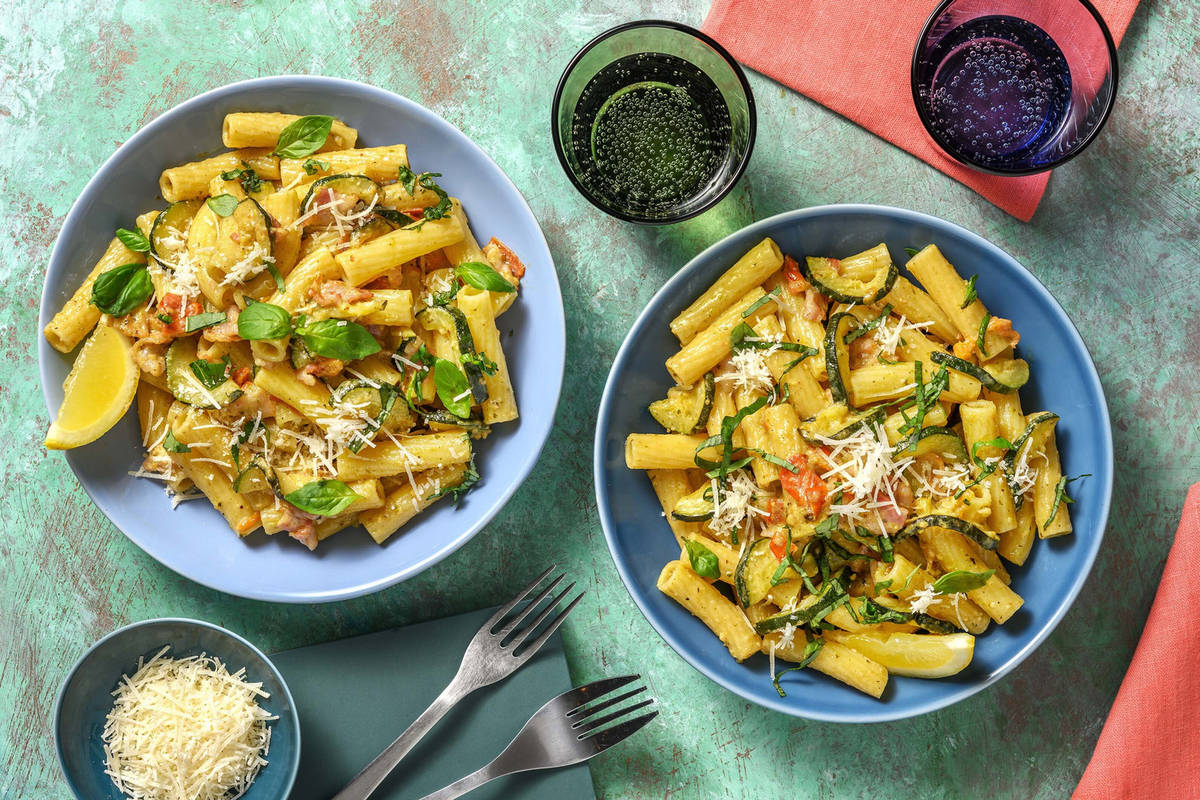 Krämig baconpasta