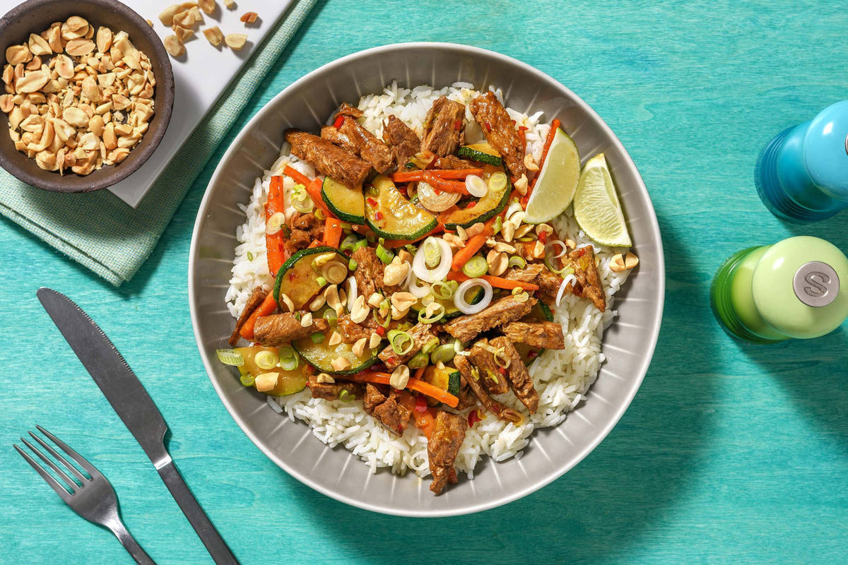 Pulled beans wok