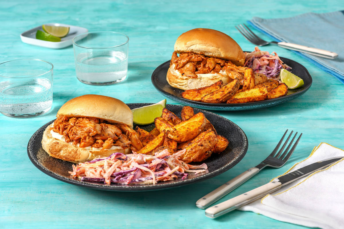 Pulled BBQ Chicken Buns