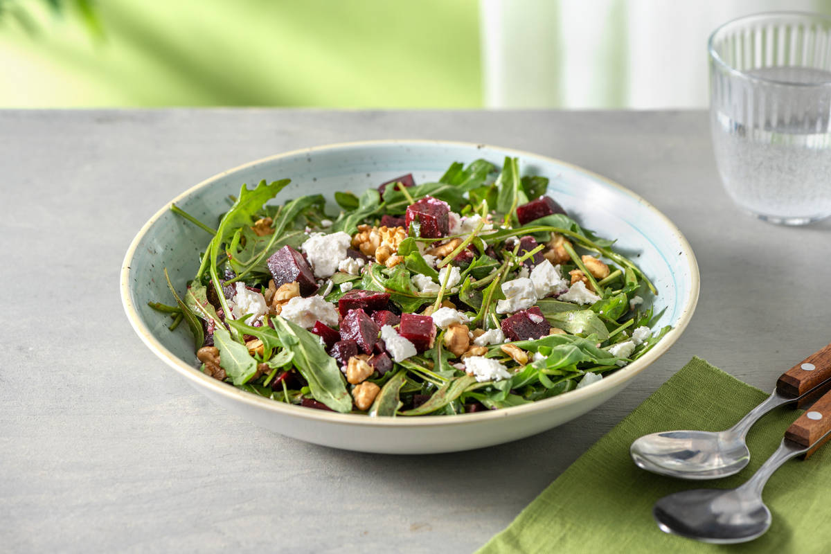 Beetroot, Greek Style Cheese & Walnut Salad