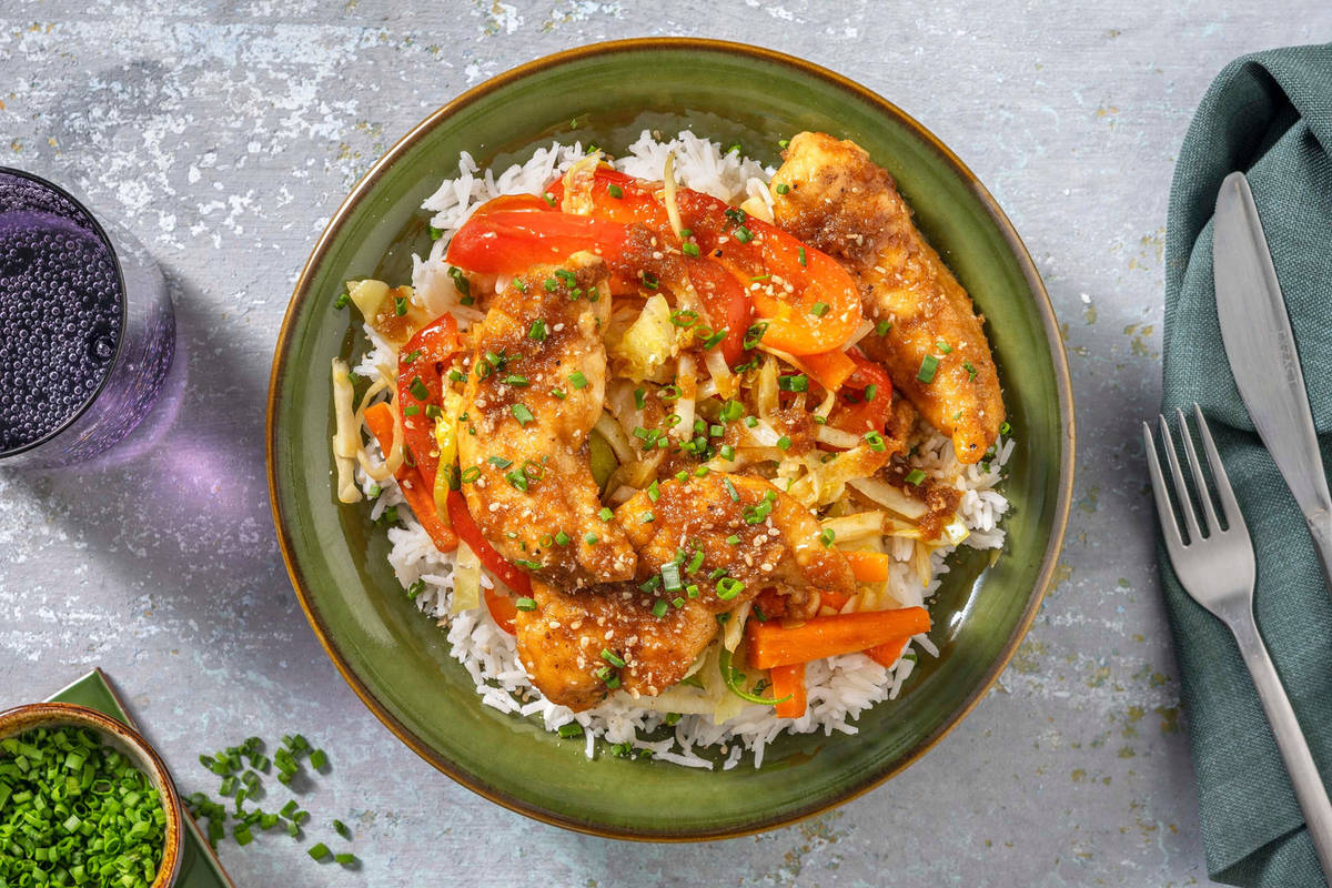 Aiguillettes de poulet façon teriyaki