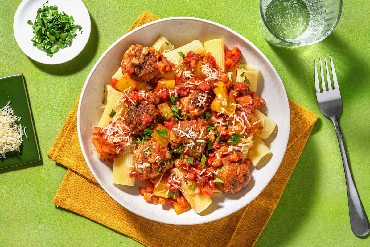 Pâtes au bœuf et à la sauce du dimanche