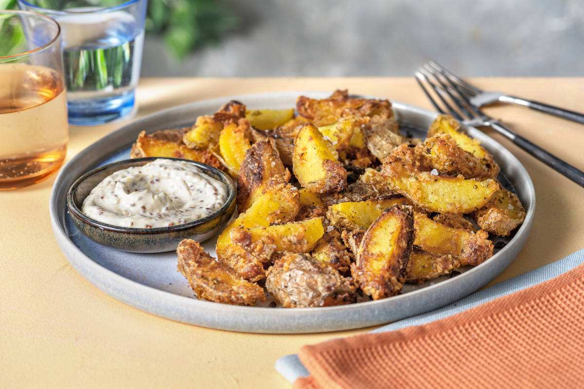 Proper Cheesy Truffle and Rosemary Wedges