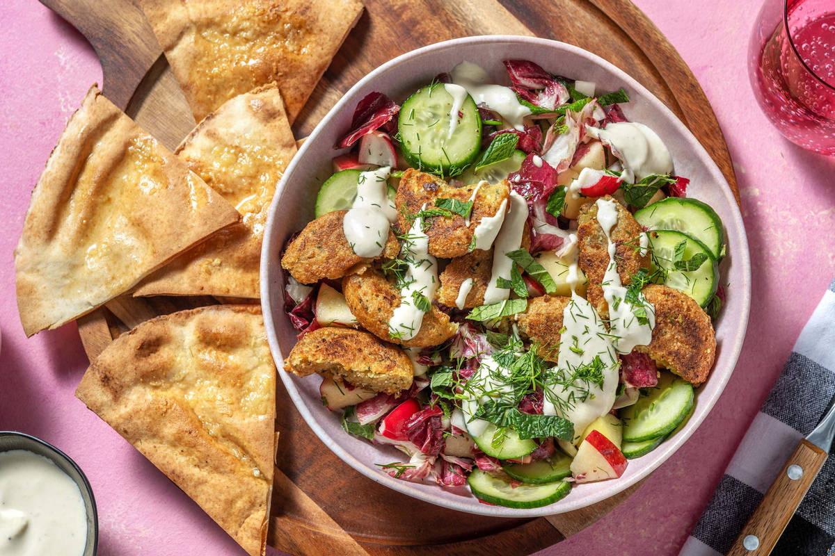 Nordic falafel with hummus