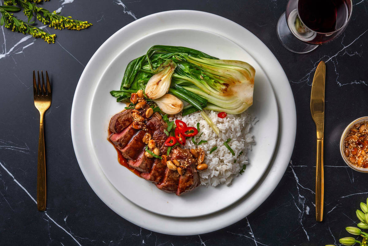 Sriracha- og sojamarineret Angus Striploin 