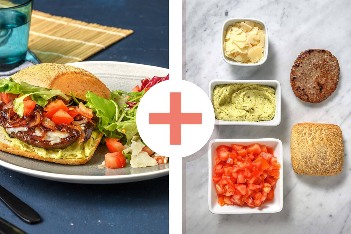 Double protein - Burger à l'italienne en double portion