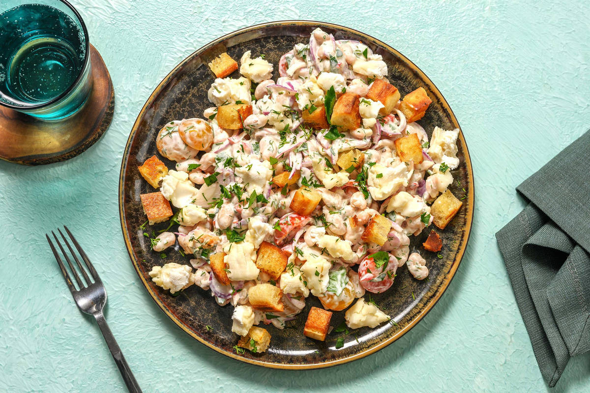Salade de haricots blancs façon Piyaz turque