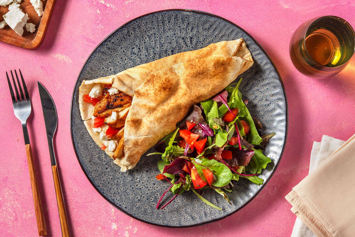 Wraps de poulet style shawarma