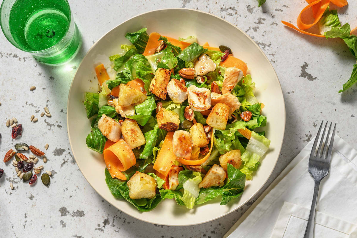 Salade de poulet sucrée-salée