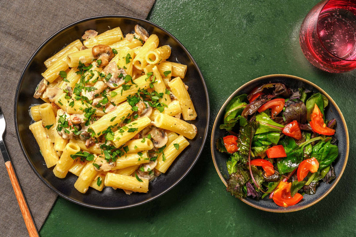 Snabb carbonara