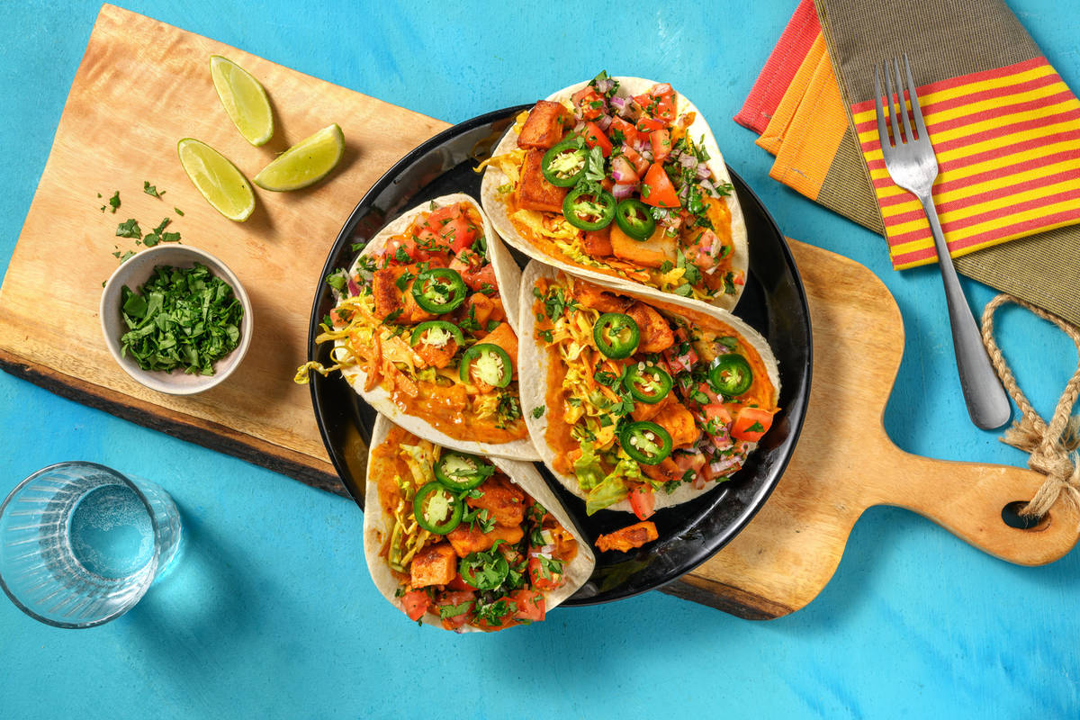 Pulled beans-taco
