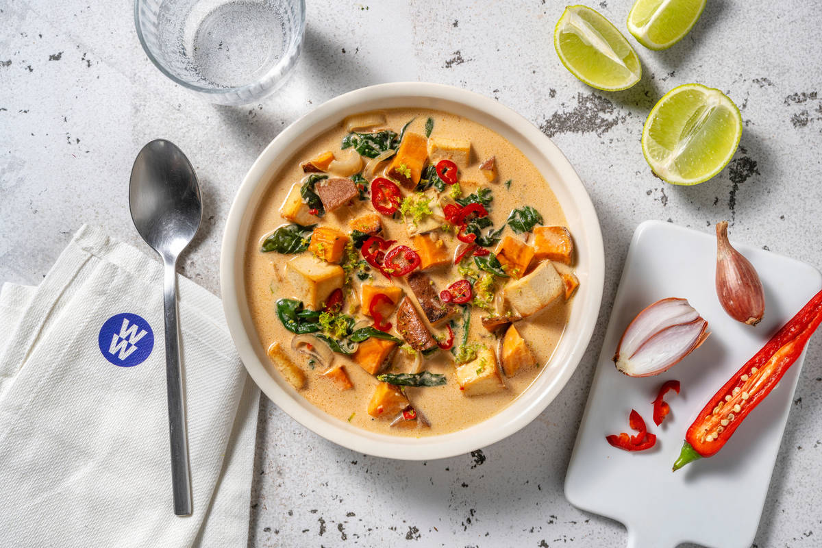 Sweet Potato, Ginger & Garlic Tofu Stew