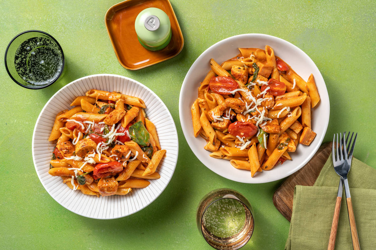 Creamy Chicken and Tomato Pasta