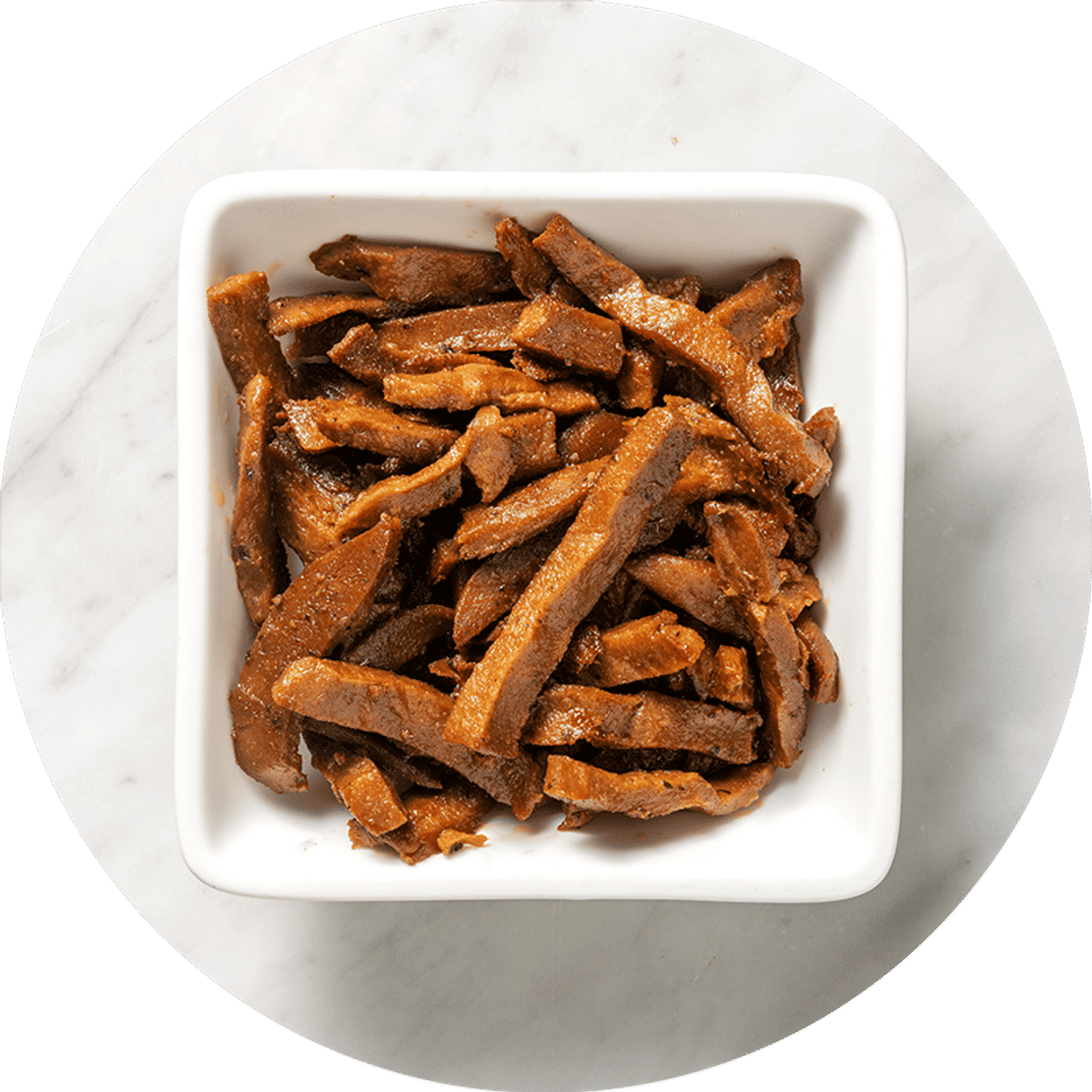 Modularity: Vegetarische runderstukjes