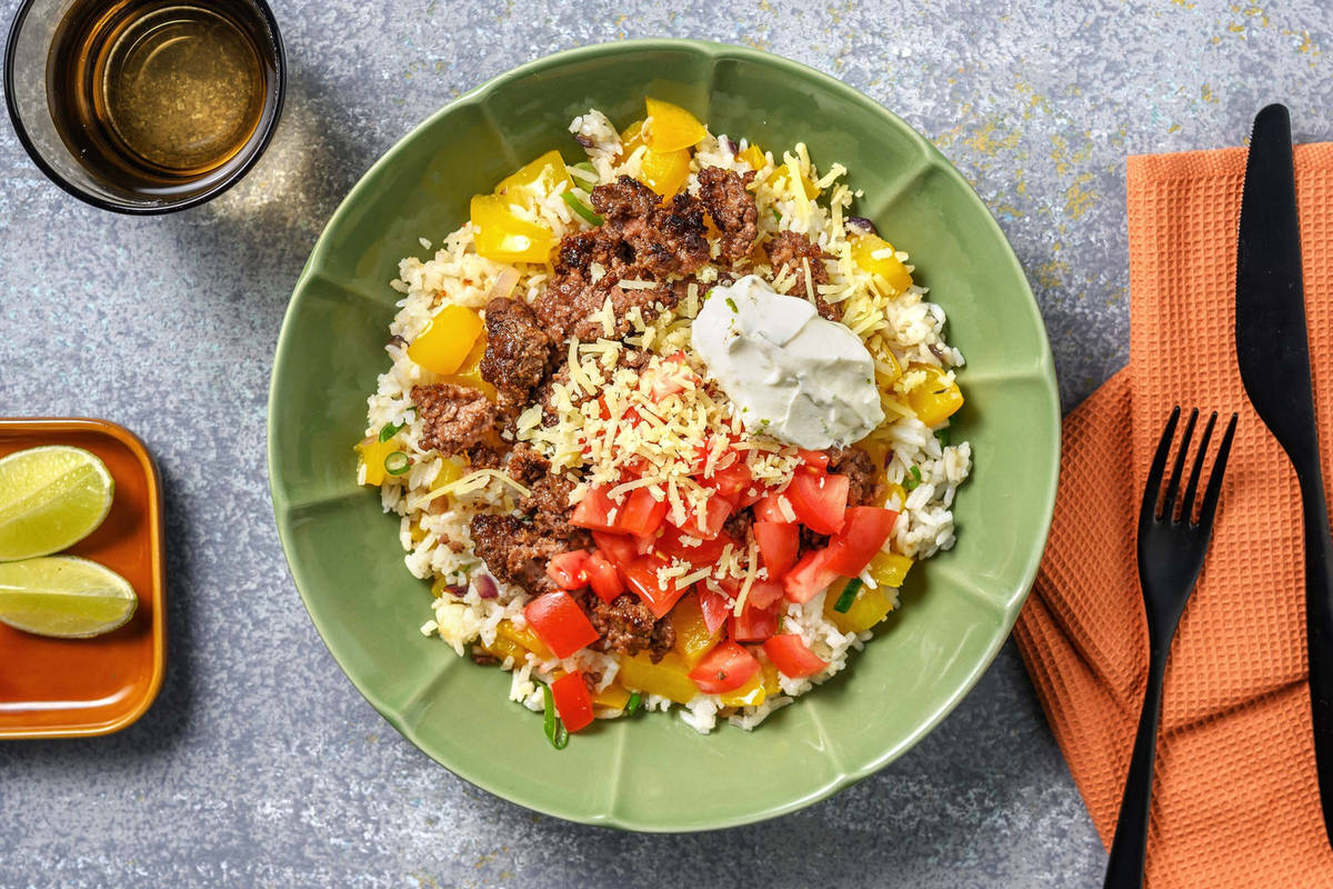 Fajita-Style Beyond Meat® Bowls