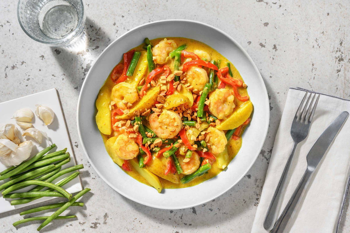 One-pot de curry aux crevettes