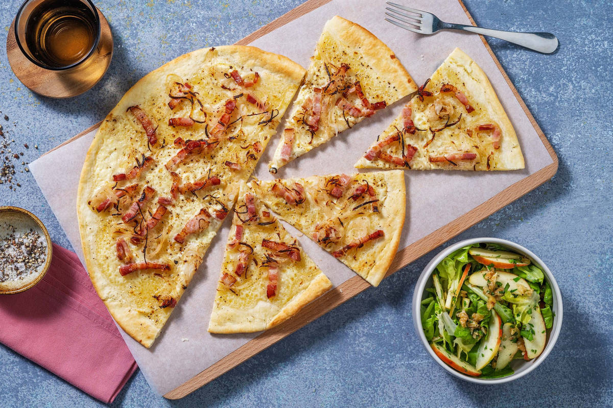 Flammekueche oignons & lardons