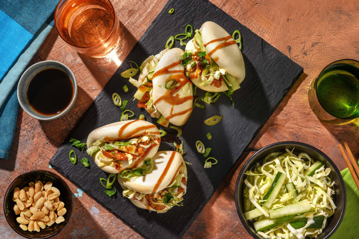 Bao buns met varkenshaas