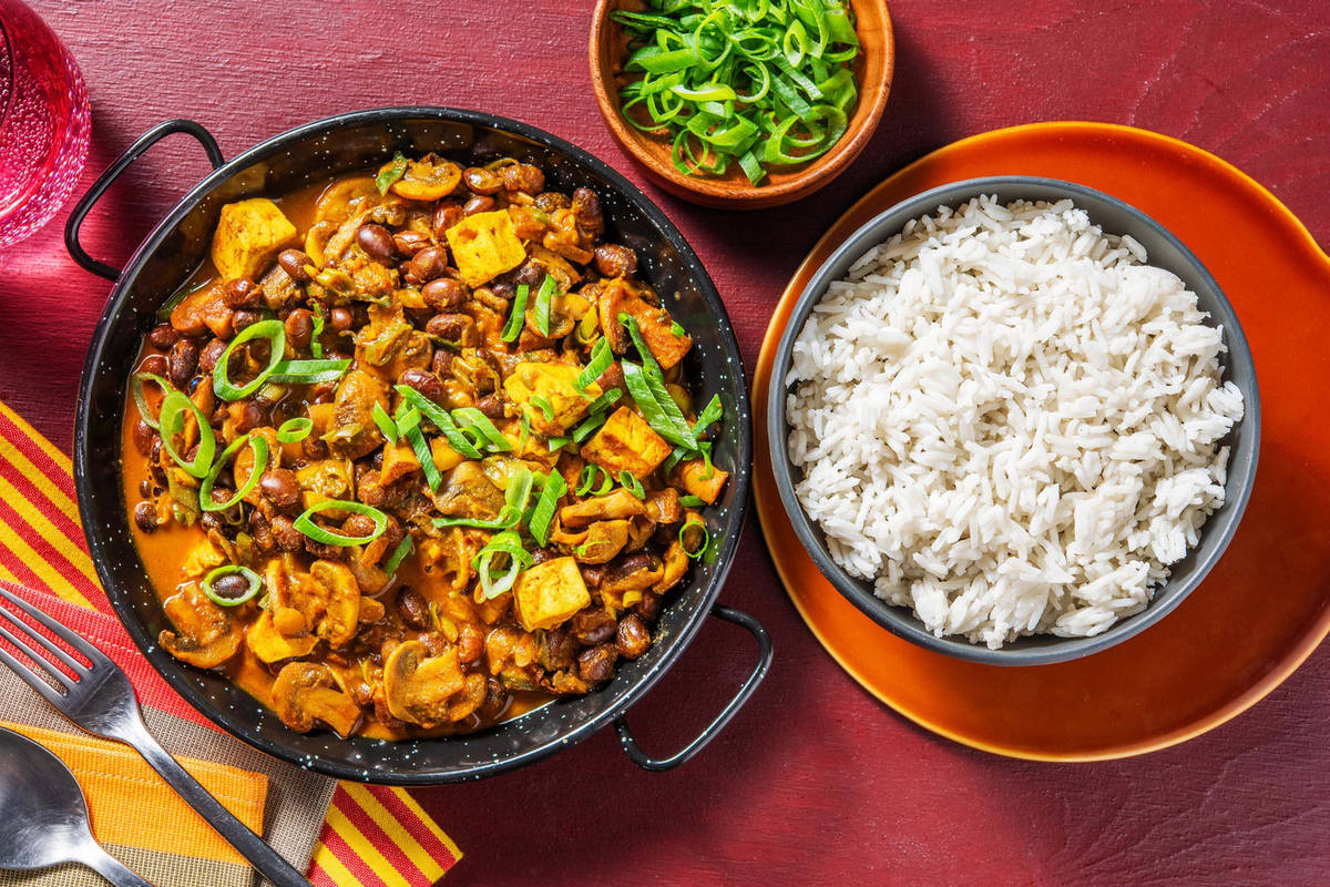  Curry giallo vegetariano con tofu