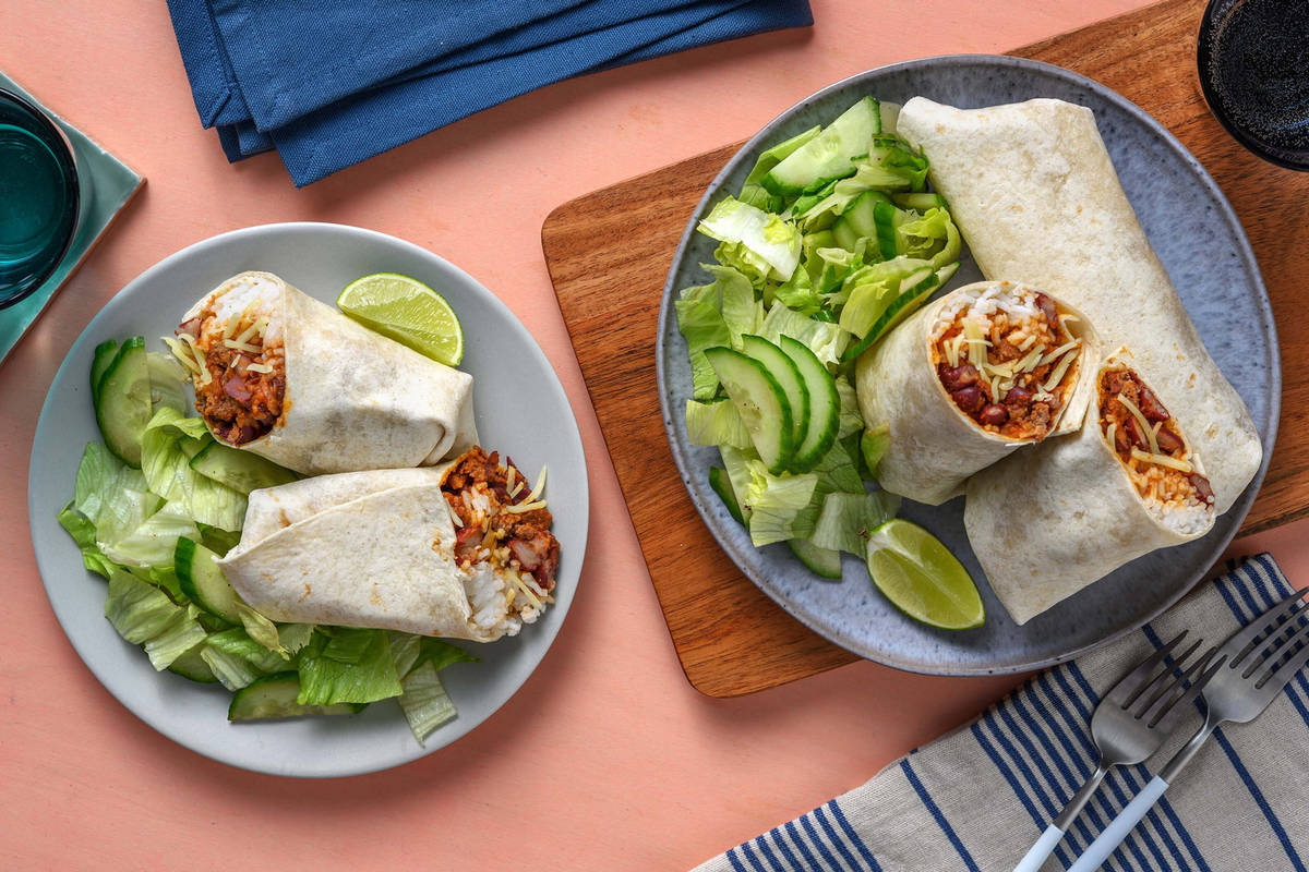 Burrito mexicain bœuf & cheddar