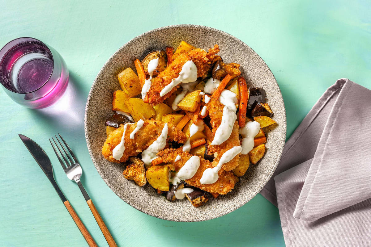 Mandelpaneret kylling