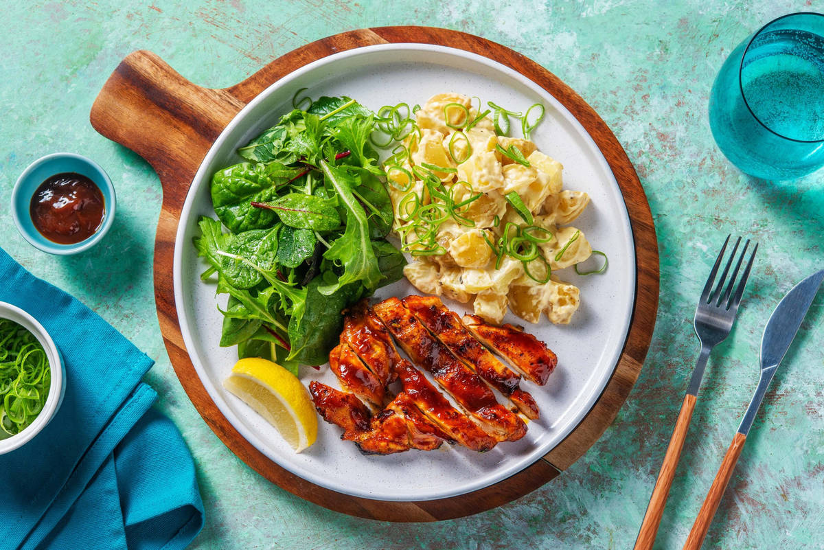 Filetto di pollo con glassa BBQ