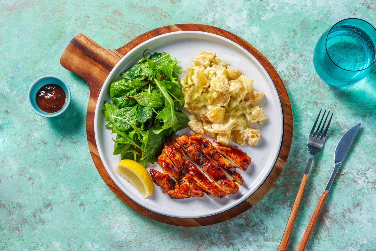 Pollo alla paprika in glassa BBQ
