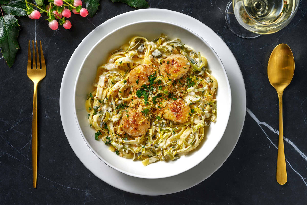 Linguine saumon & pangrattato aux noix