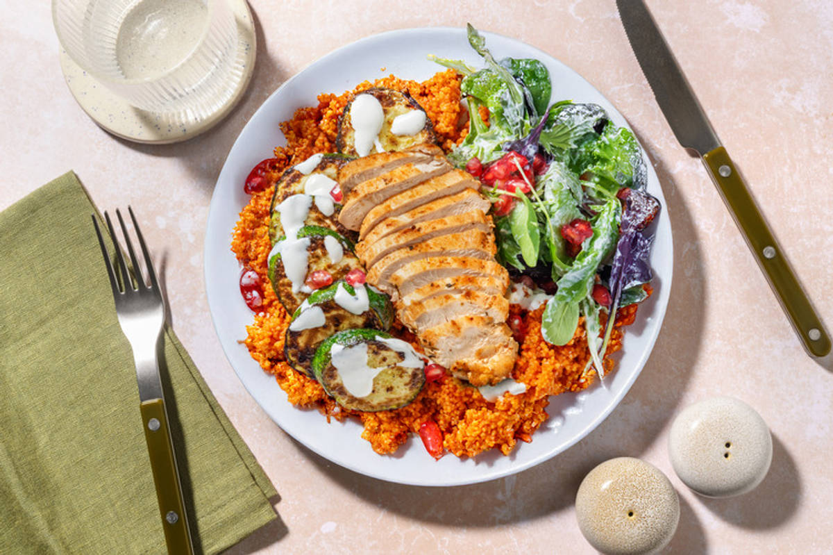 Couscous Bowl mit extra Hähnchenbrust 