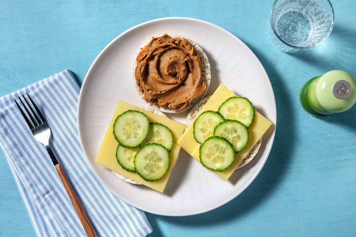 Box 4: Speltwafels met pindakaas